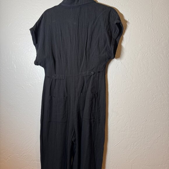 NWT L*Space Black Cotton Button Front Stacie Jumper – Women’s S - Picture 7 of 8